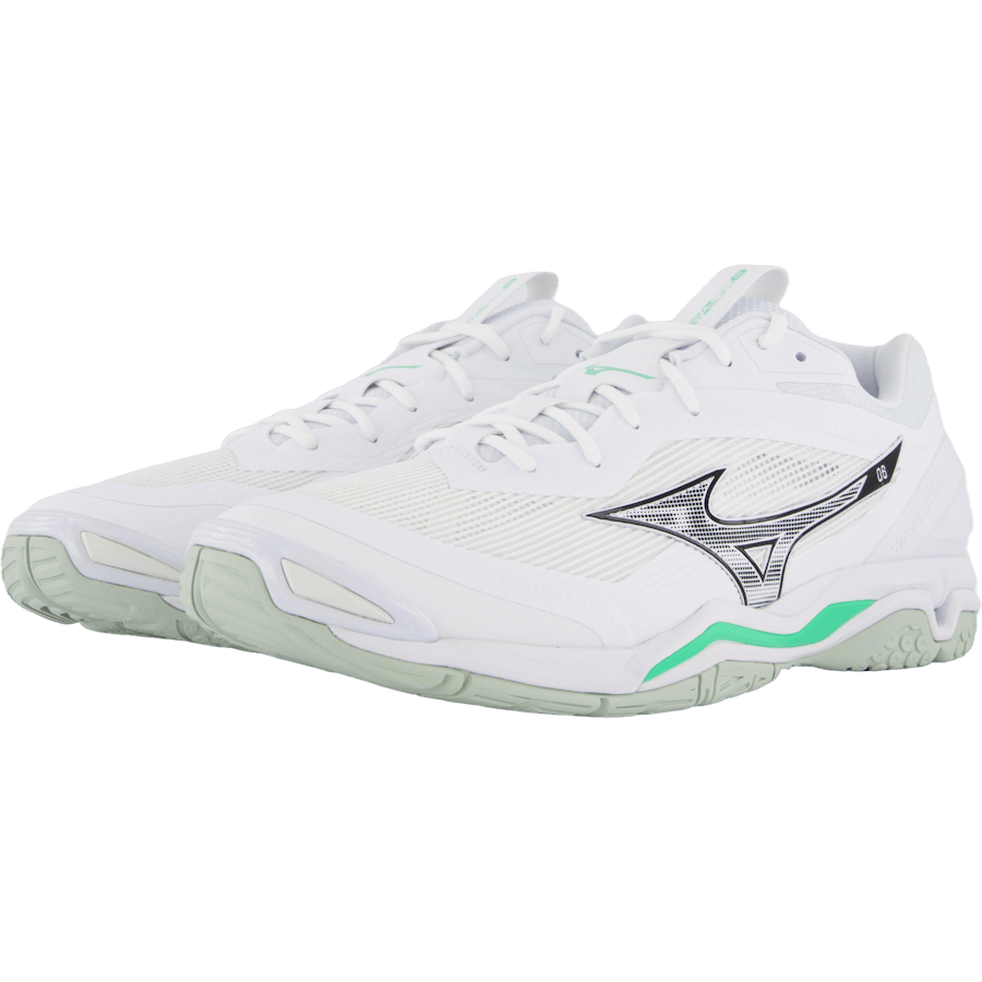 Wave Stealth 6 White/black/frozen Emerald by Mizuno