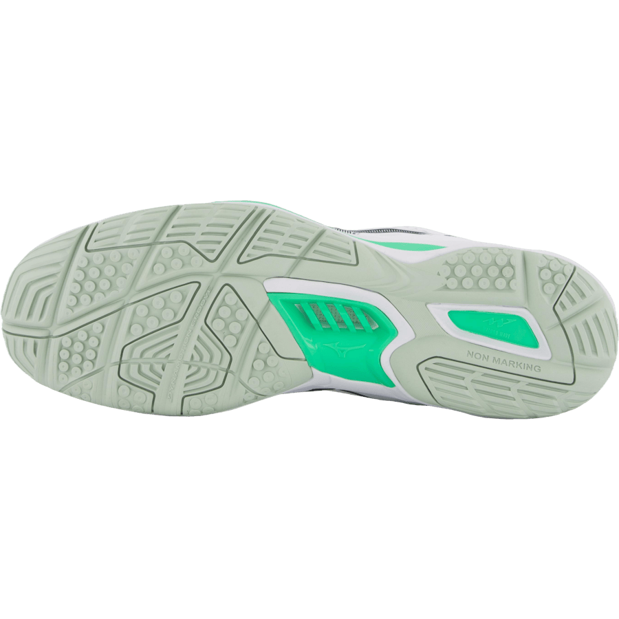 Wave Stealth 6 White/black/frozen Emerald by Mizuno