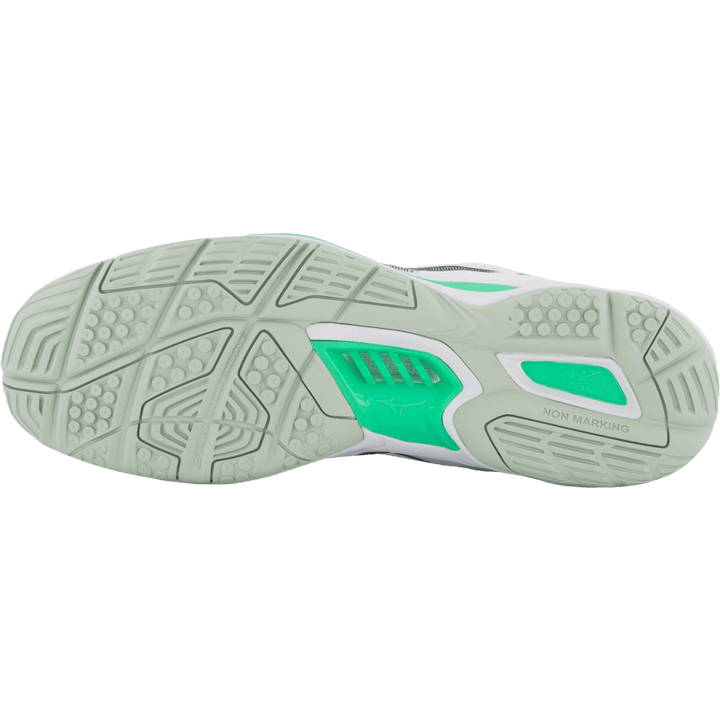 Wave Stealth 6 White/black/frozen Emerald by Mizuno