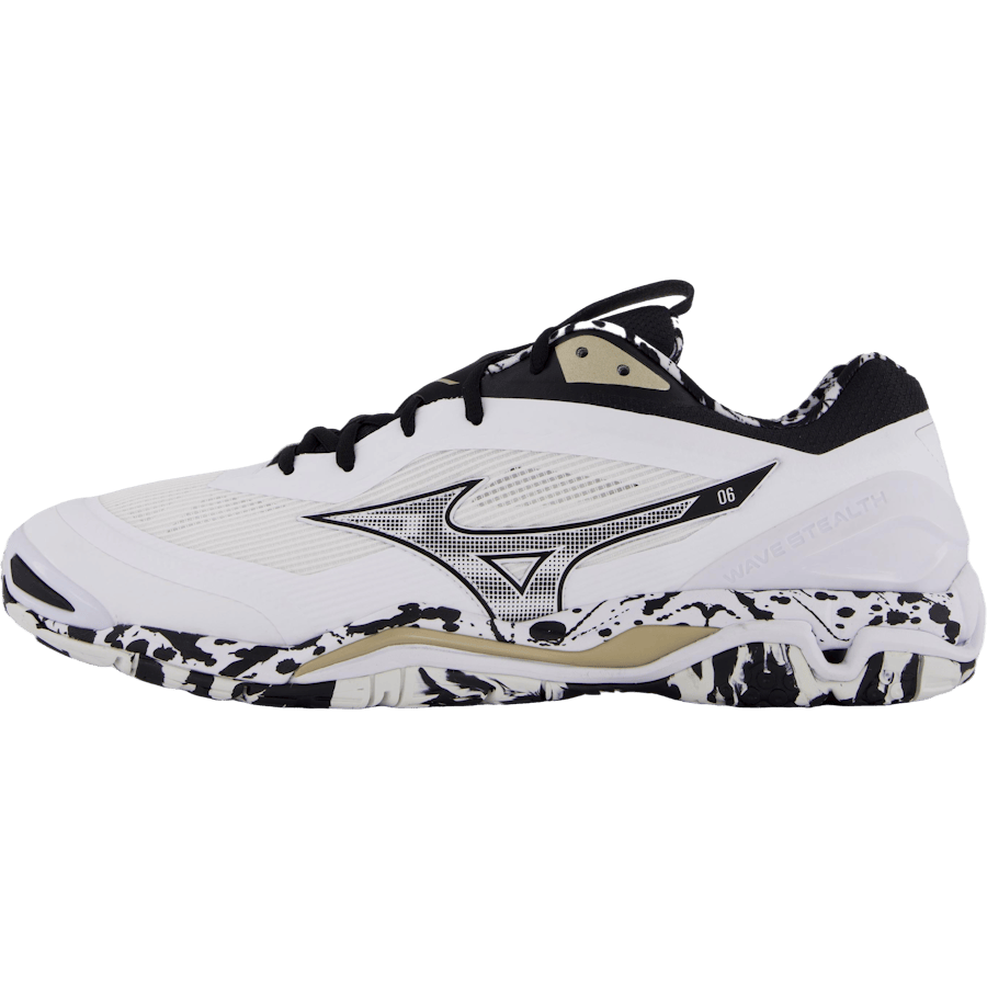 Wave Stealth 6 White/black/ge Gold by Mizuno