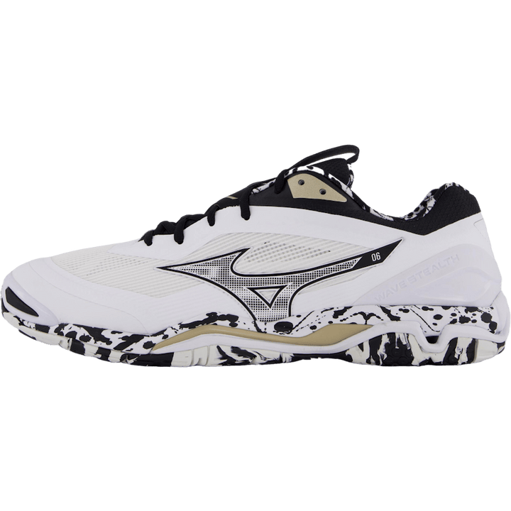 Wave Stealth 6 White/black/ge Gold by Mizuno