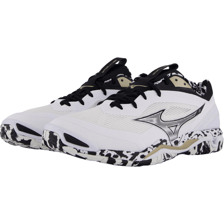 Wave Stealth 6 White/black/ge Gold by Mizuno