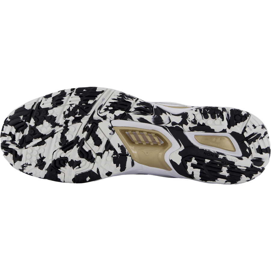 Wave Stealth 6 White/black/ge Gold by Mizuno