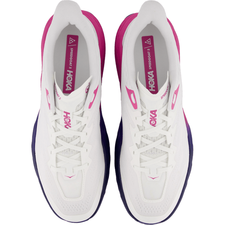 M speedgoat 5 jhk White / phlox pink by Hoka