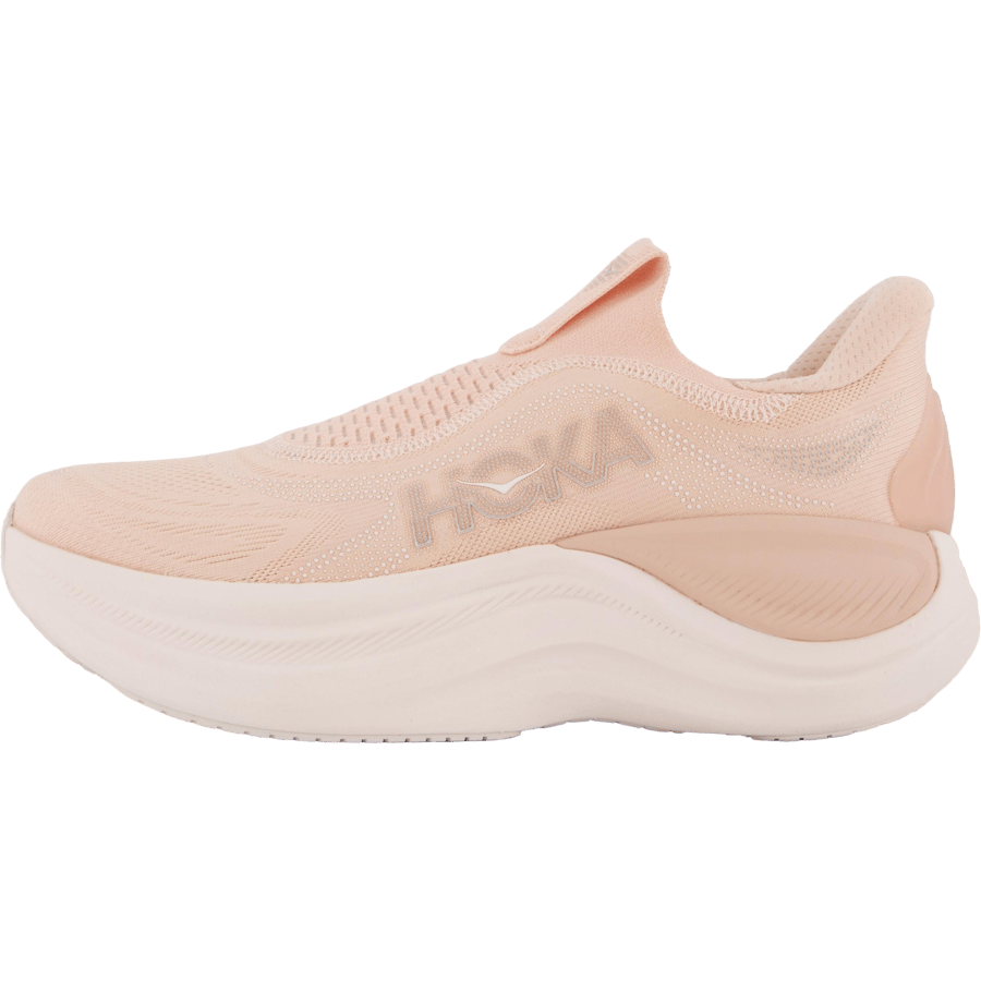 W skyward laceless Rose latte / rose cream by Hoka