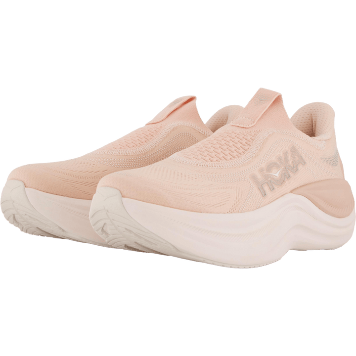 W skyward laceless Rose latte / rose cream by Hoka