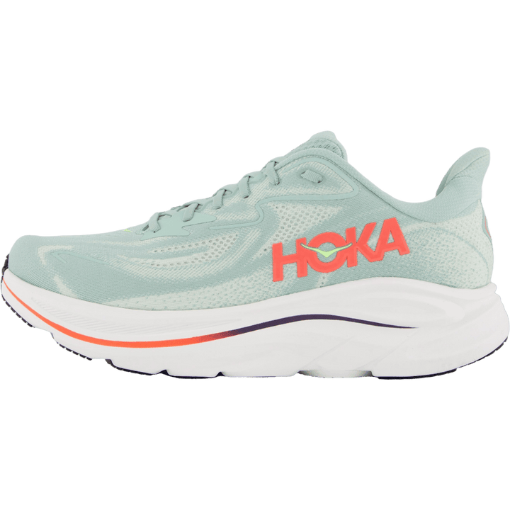 M clifton 10 wide Sage / neon flame by Hoka