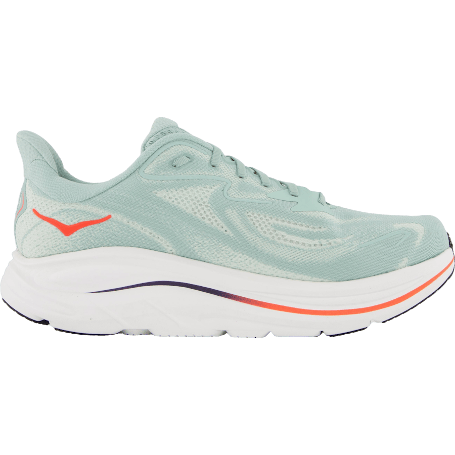 M clifton 10 wide Sage / neon flame by Hoka
