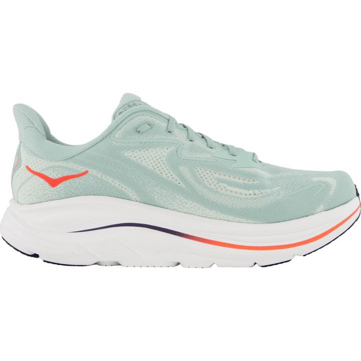 M clifton 10 wide Sage / neon flame by Hoka