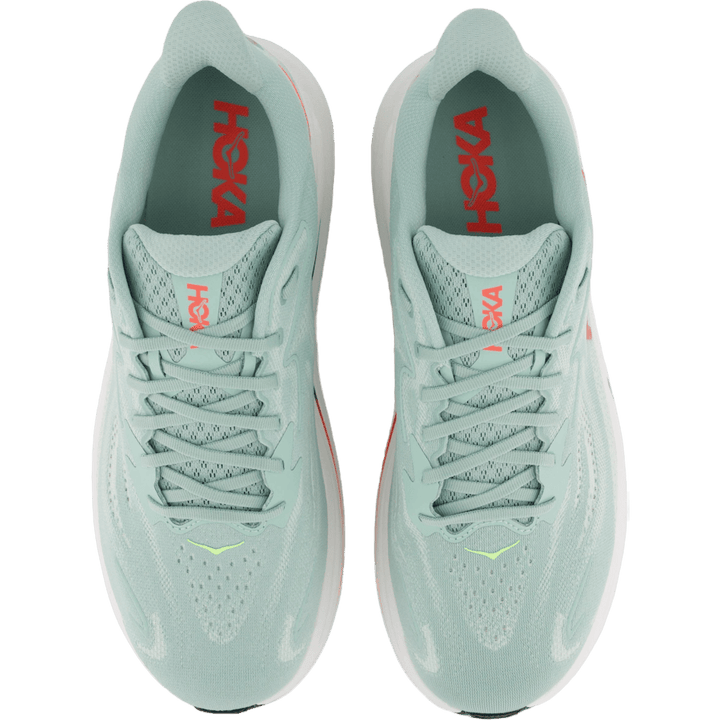 M clifton 10 wide Sage / neon flame by Hoka