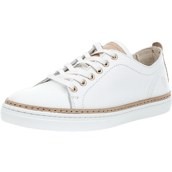 Silvermine Low Leather White