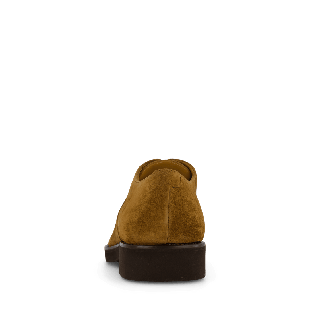 Cap Toe Oxford (rubber Sole) Tabacco - Grand Shoes