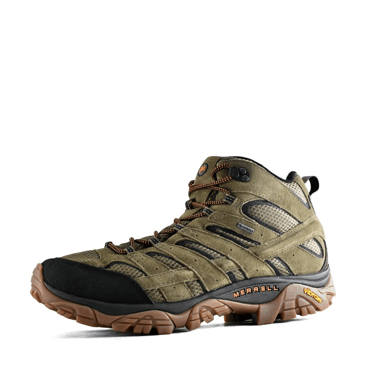 Moab 2 Leather Mid Gore-tex Olive - Grand Shoes