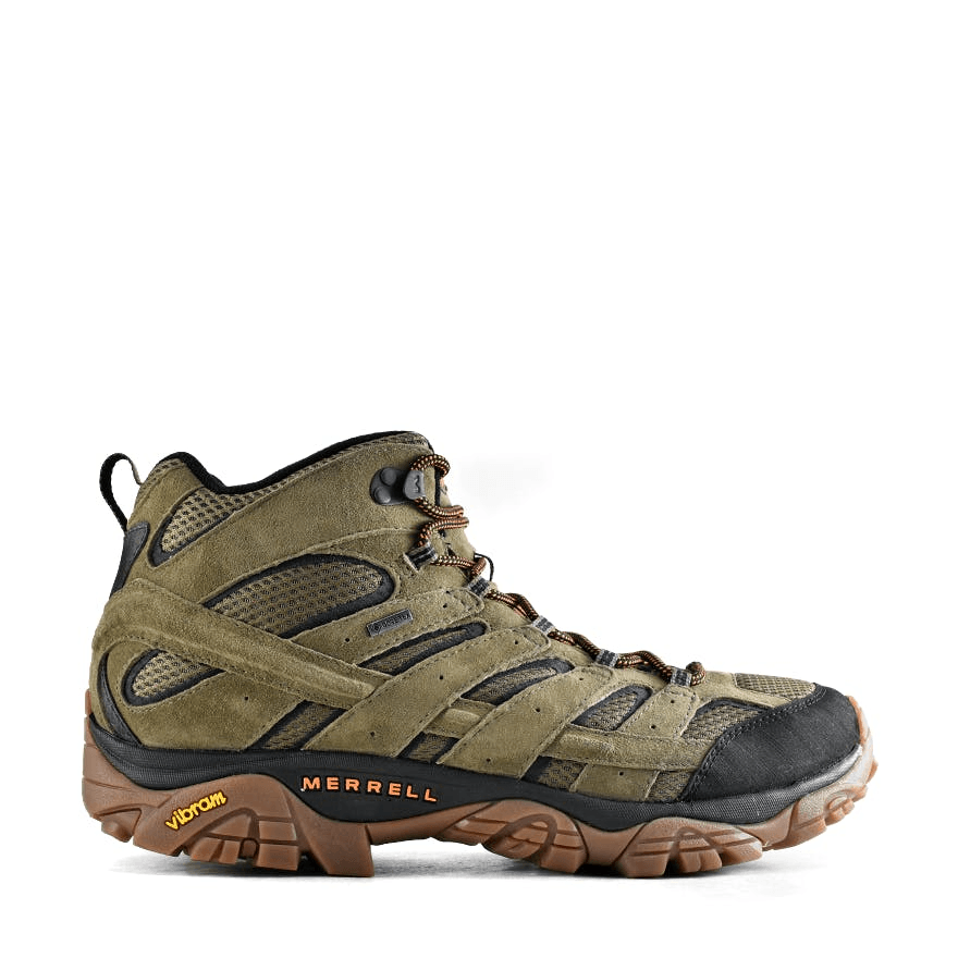 Moab 2 Leather Mid Gore-tex Olive - Grand Shoes