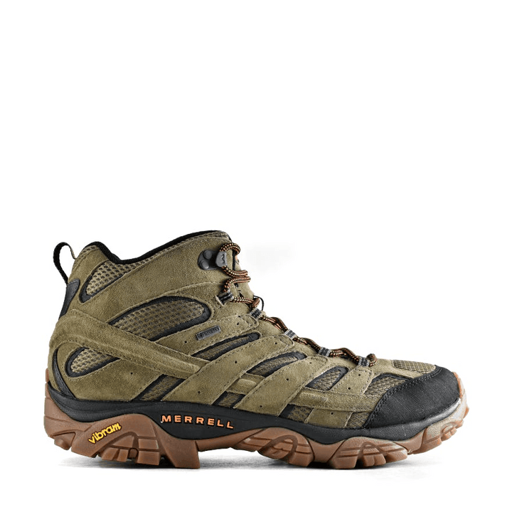 Moab 2 Leather Mid Gore-tex Olive - Grand Shoes