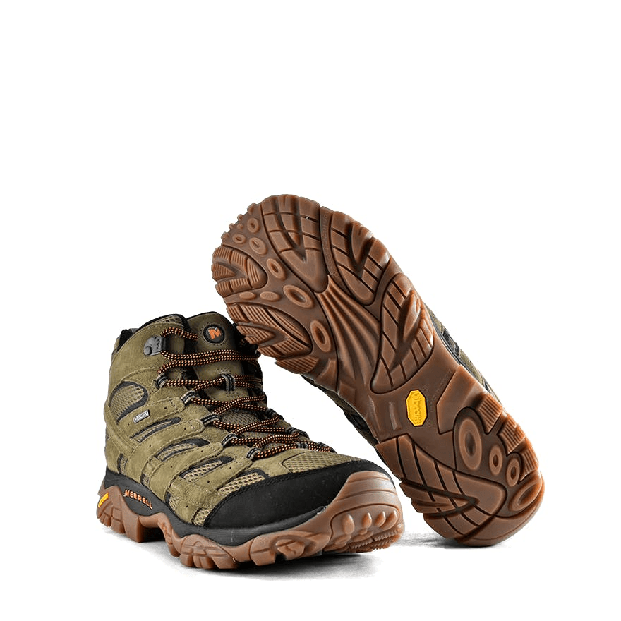 Moab 2 Leather Mid Gore-tex Olive - Grand Shoes