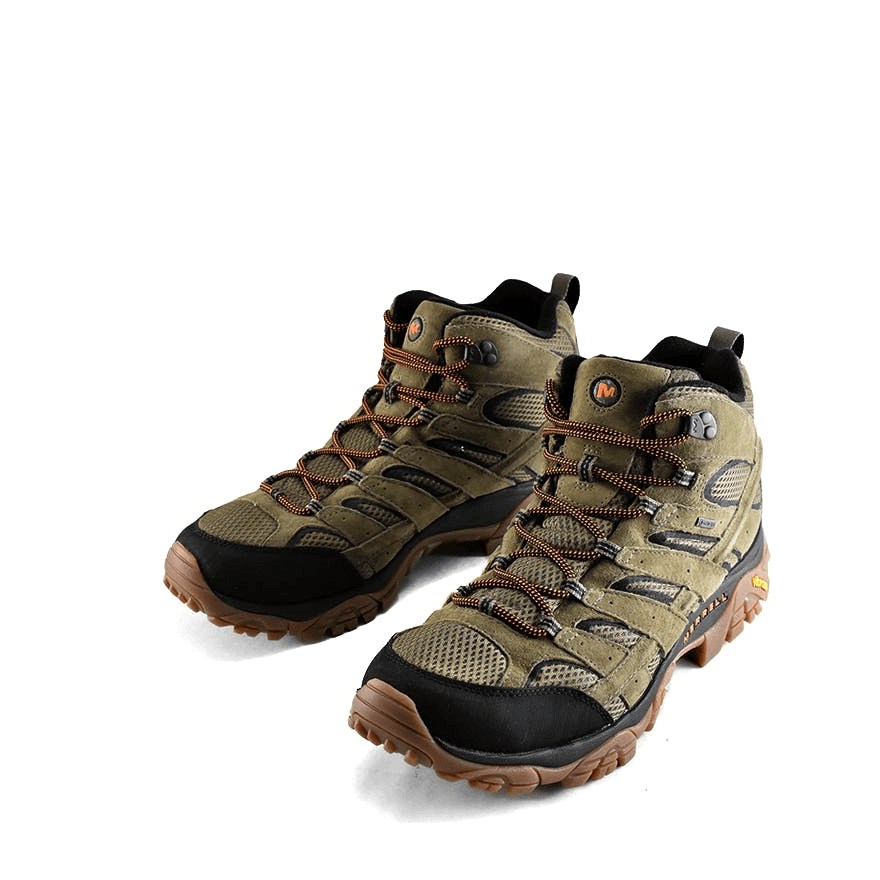 Moab 2 Leather Mid Gore-tex Olive - Grand Shoes