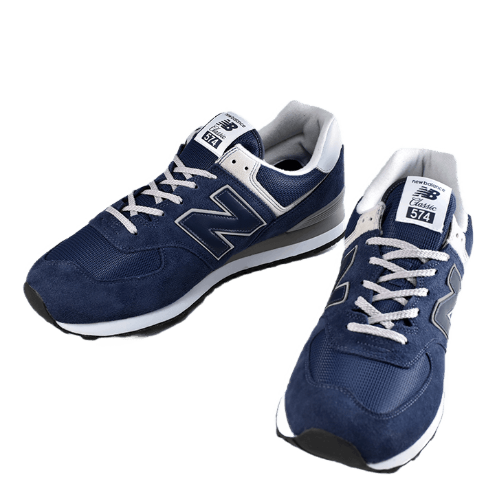 574 Navy / White - Grand Shoes
