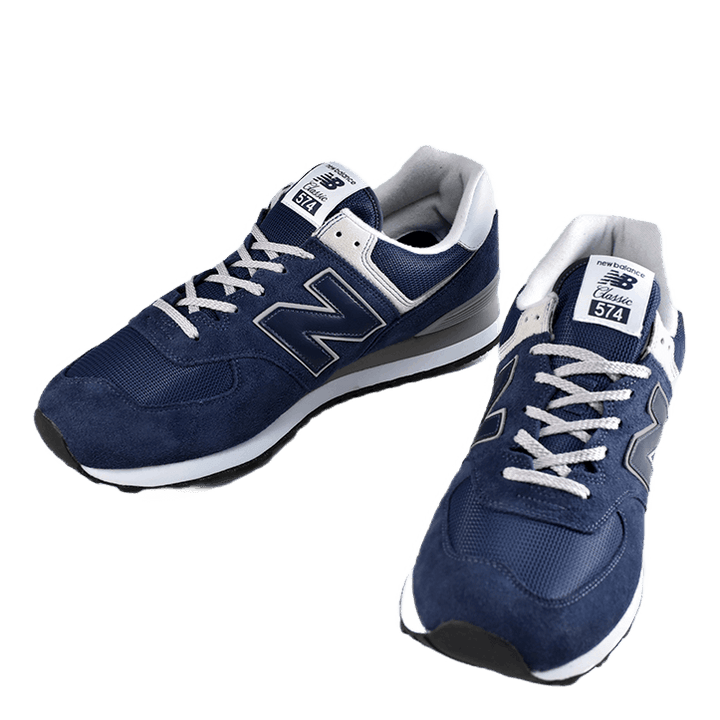 574 Navy / White - Grand Shoes