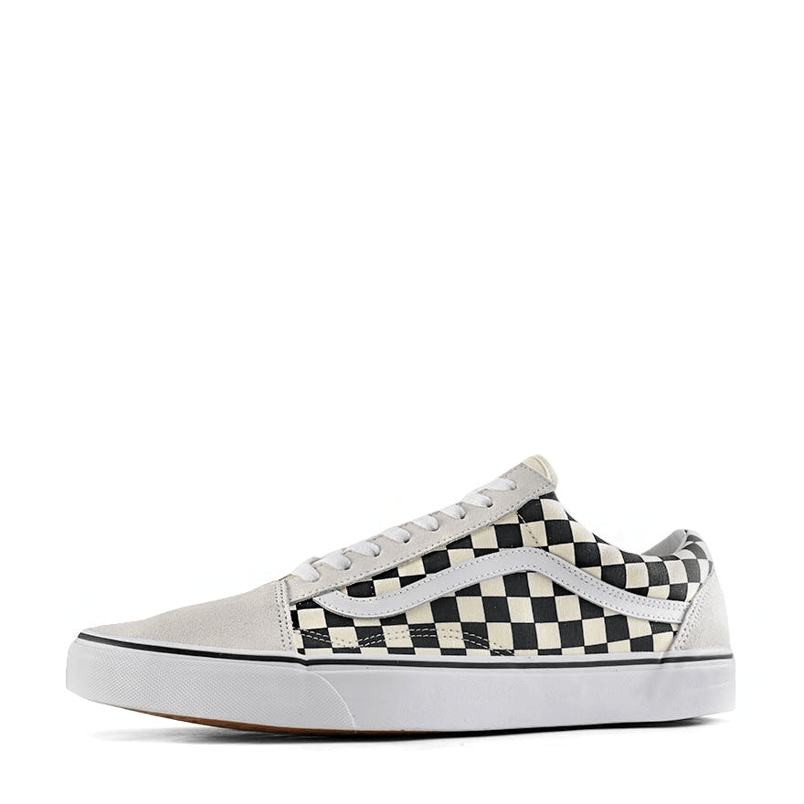 Vans old skool checkerboard white best sale