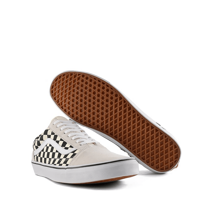 Old Skool Checkerboard White / Black - Grand Shoes