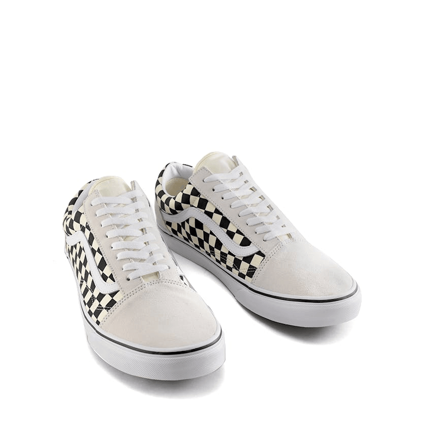 Old Skool Checkerboard White / Black - Grand Shoes