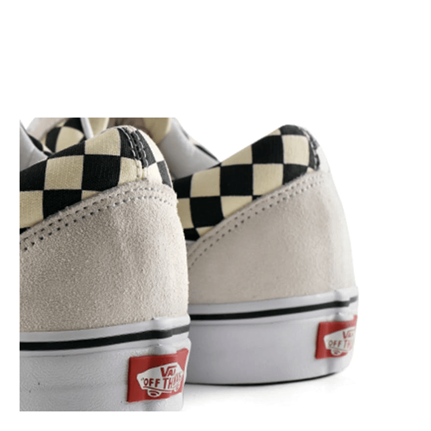 Vans old skool checkerboard weiß on sale