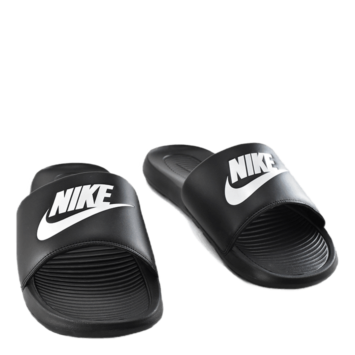 Victori One Men's Slides BLACK/WHITE-BLACK - Grand Shoes